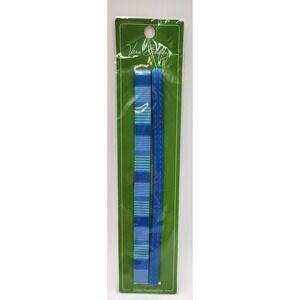 Vera Bradley Stretch Headband Set Blue Tonal Multi Stripe Hair Accessory NIP